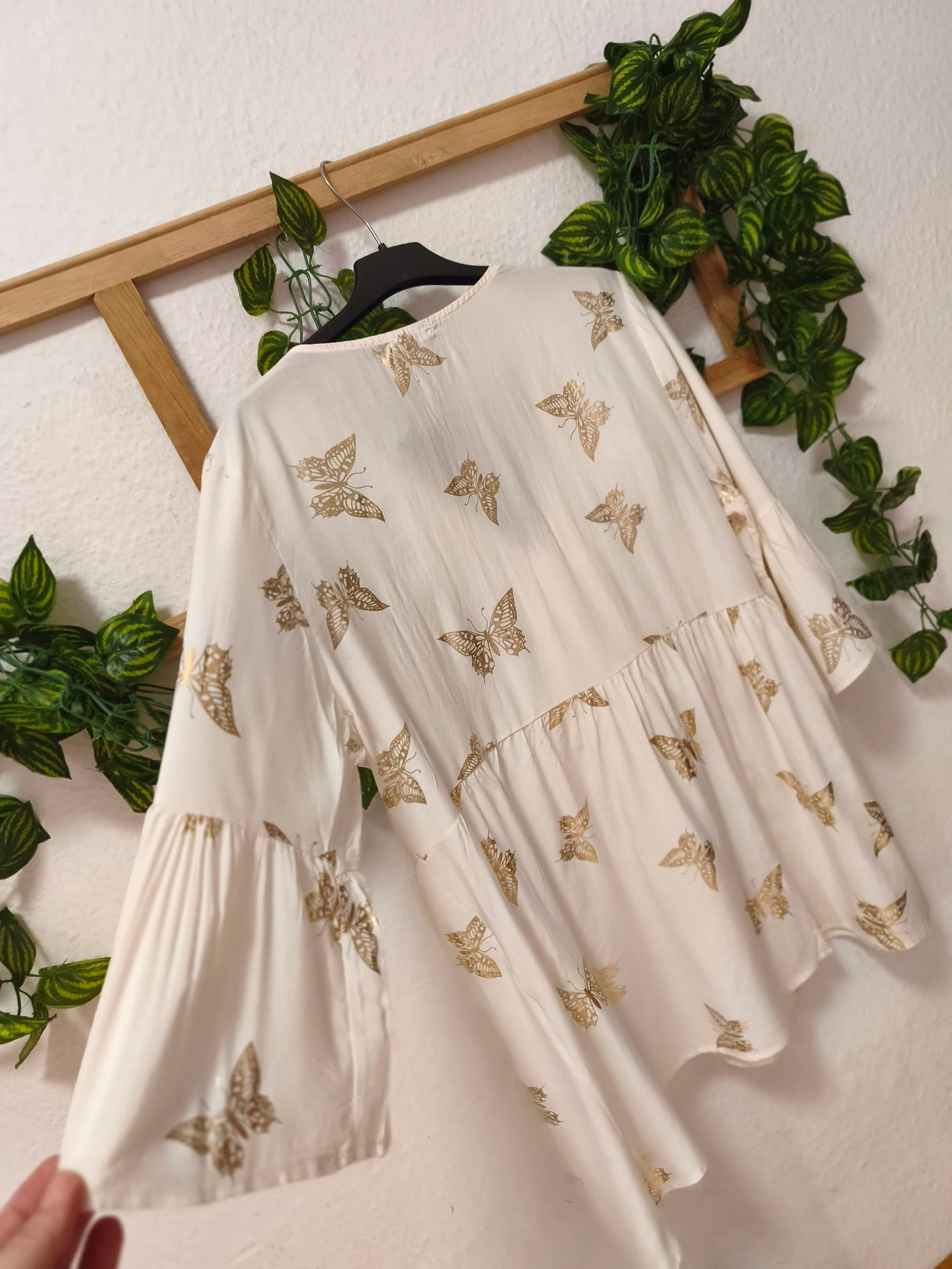 Boho blouse met vlinderdetails Coconut – photo 8